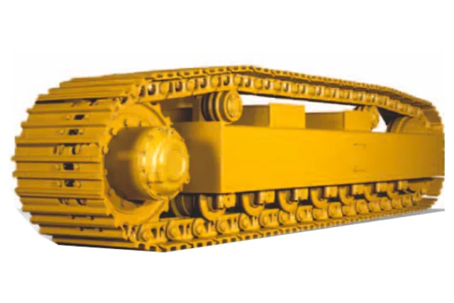 Estrutura de truck com material rodante
